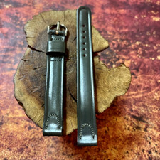 One keeper 1930s Extra Long 15mm Shell Cordovan horse leather vintage watch band