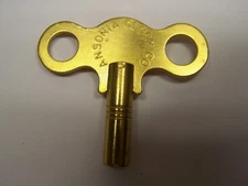 clock winding key, 10174, Ansonia size 6 and many others, trade marked