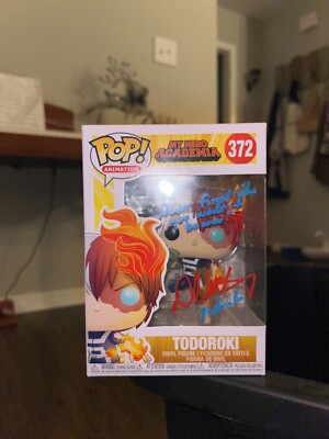 FUNKO POP TODOROKI MY HERO ACADEMIA 372 DAVID MATRANGA ANIME AUTOGRAPHED  JSA
