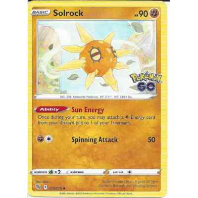 Solrock : Uncommon : Pokemon GO : Pokemon Sammelkartenspiel - 039/078