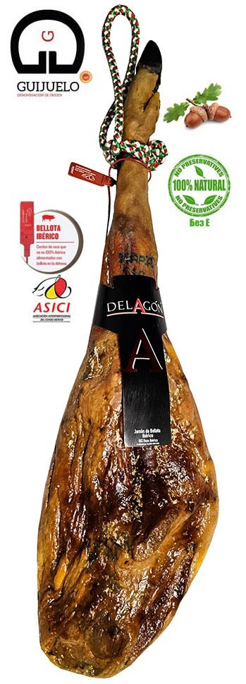 Jamón Bellota Delagon, Ibérico 75 o 50%, 8,5kg aprox., Guijuelo DO 100% Natural