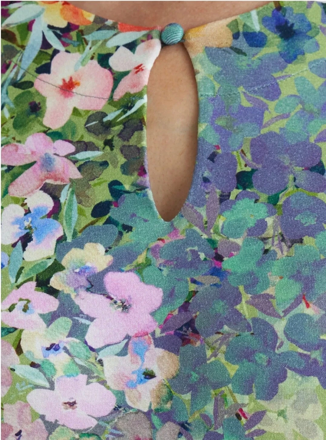 UNDERCOVER ABITO IN JERSEY ESTIVO DAVID NIEPER SEGRETO GIARDINO FLOREALE NUOVO CON ETICHETTE UK 22