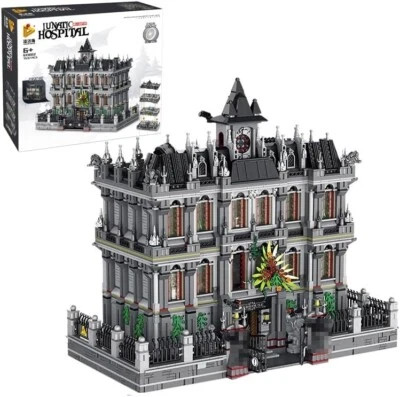 Panlos 613002 Arkham Asylum - Lunatic Hospital LED 7537 Teile NEU und OVP