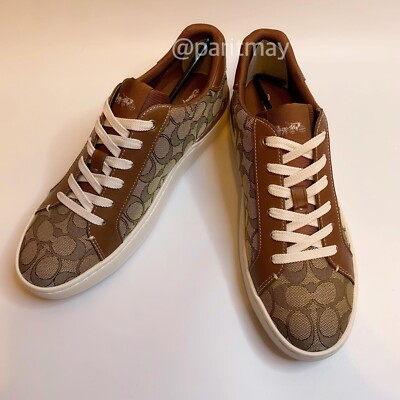 Disney X Coach Clip Low Top Sneaker In Signature Jacquard With