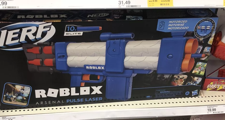 NERF GUN ROBLOX ARSENAL PULSE LASER NEW IN BOX VIRTUAL ITEM GAME