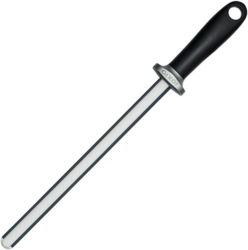 New IOXIO Duo Ceramic Knife Sharpener IO0109VU 15.25" overall. Black synthetic h