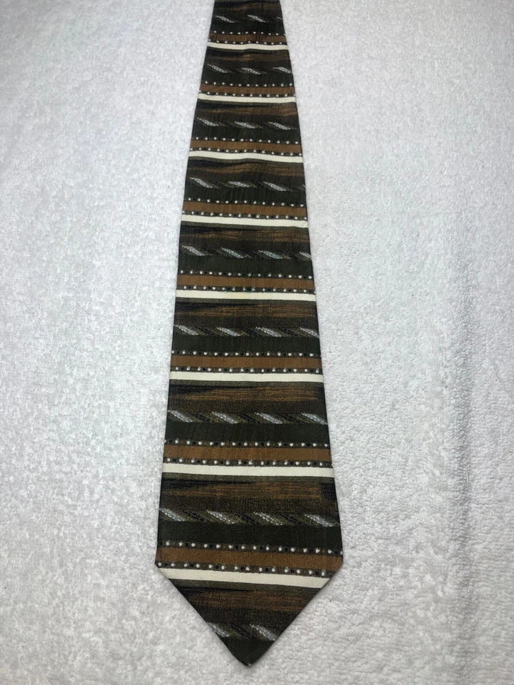 FRATELLI CORBATA HOMBRE MARRÓN NEGRO GRIS NARANJA 4 X 56 Foto 2 de 4