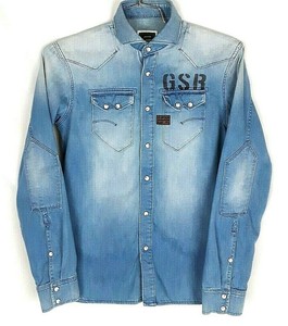 camisa manga larga jean hombre