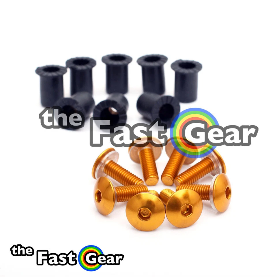 Windscreen Bolts Wellnut Kit For Yamaha YZF R1 R3 R6 YZF600R TDM850 FZ6 XJ600S Foto 2 de 4