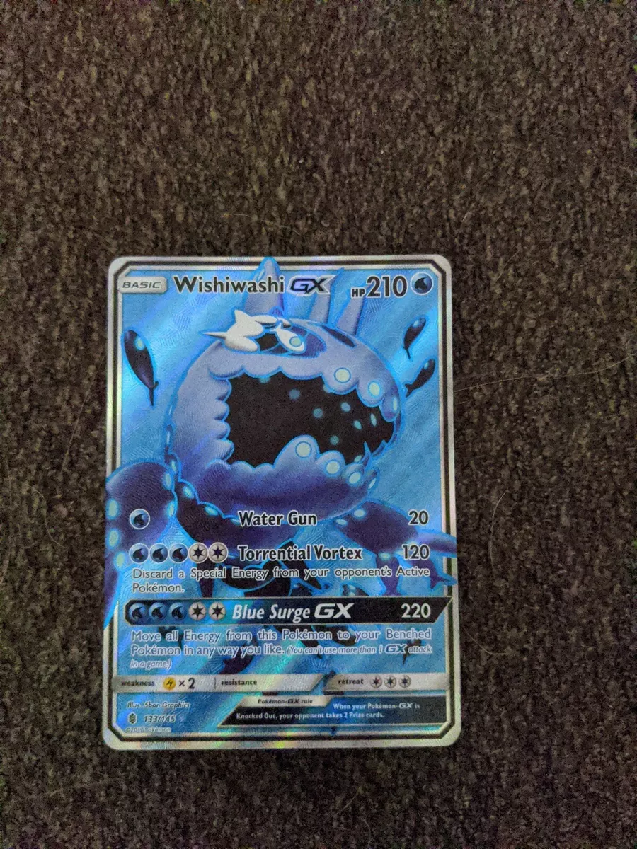 Carta Pokemon Wishiwashi GX Português 38/145 ou 63/236 Card