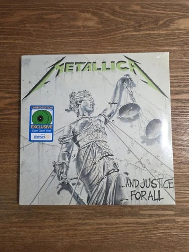 Metallica - Justice for All (Walmart Exclusive Green Vinyl) Sealed.