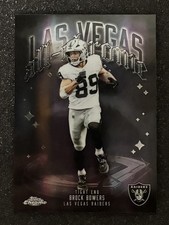 2025 Topps Chrome Football Brock Bowers ACT-10 All Chrome Las Vegas