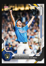 Jacob Misiorowski Rc 15 K 1 Hit Maddux 2026 Mlb Topps Now Card 325 Presale Jacob Misiorowski Rc 15 K 1 Hit Maddux 2026 Mlb Topps Now Card 325 Presale