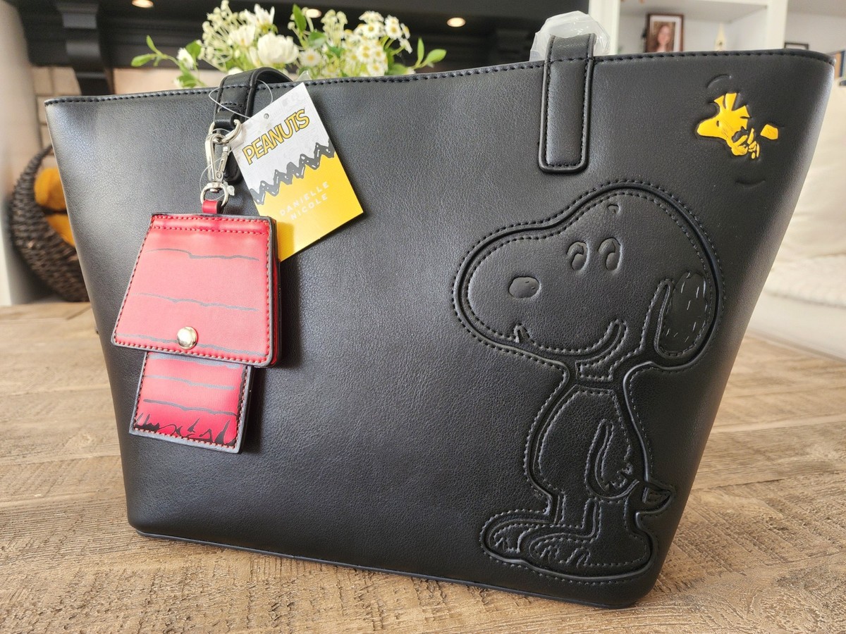 Peanuts Snoopy & Woodstock Tote Bag & Charm Danielle Nicole