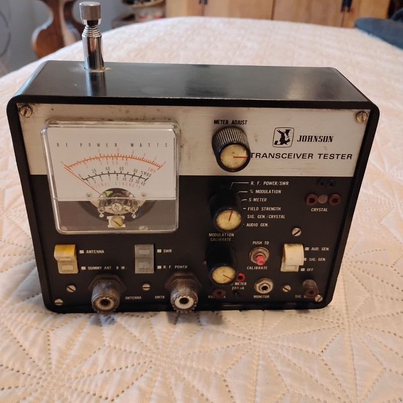 JOHNSON TRANSCIEVER TESTER-Works-Looks Nice