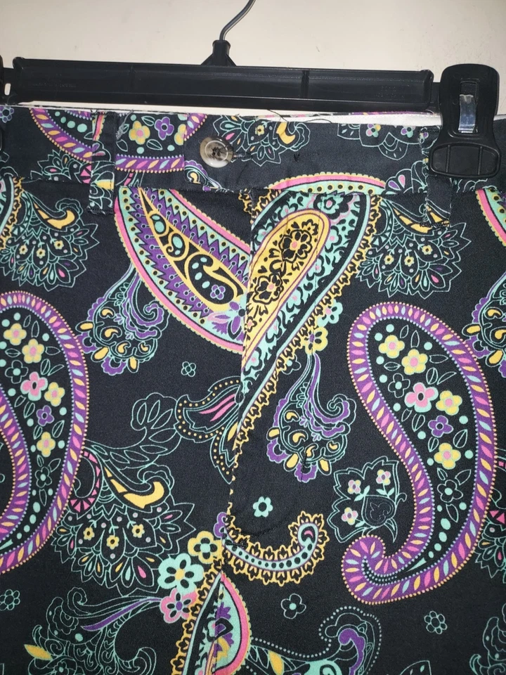 Pantalones de golf Loudmouth para hombre 46 etiquetas bolsillos delanteros planos cachemir negro Foto 4 de 4