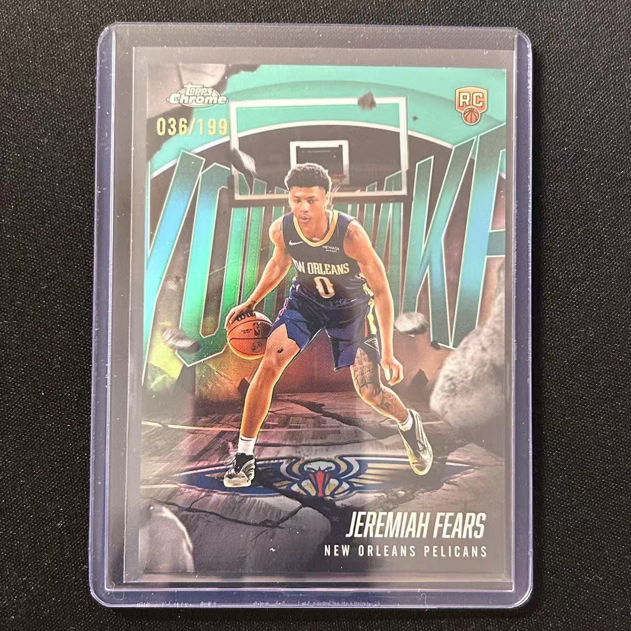 🔌IU 2025-26 TOPPS CHROME BASKETBALL YOUTHQUAKE AQUA /199 RC JEREMIAH FEARS