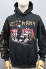RAMMSTEIN GERMANY Rare Vintage Black Used Cotton Hoodie Mens Size L