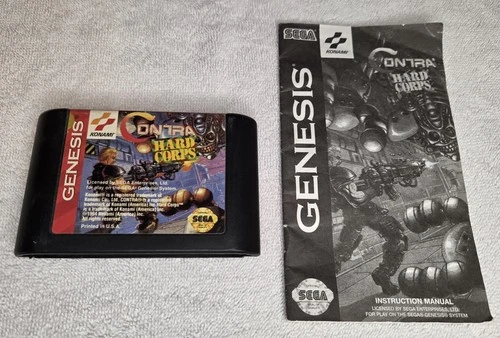 Contra: Hard Corps, Cartridge w/ Instruction Manual (Sega Genesis)