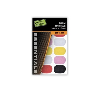 Fox Edges Foam Barrels Mixed Colour 10x15 mm