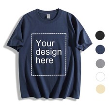 100 Cotton Unisex Tee Custom T-Shirt Personalized Print Tshirt for Men Women