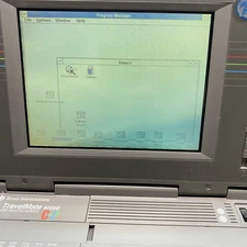 Texas Instruments TravelMate 4000E 486 WinDX2/40MHz Color Works Free Shipping