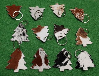 Cowhide keychain Hair On Leather Key Chain (12 key chain) Real Hair On Hide 315