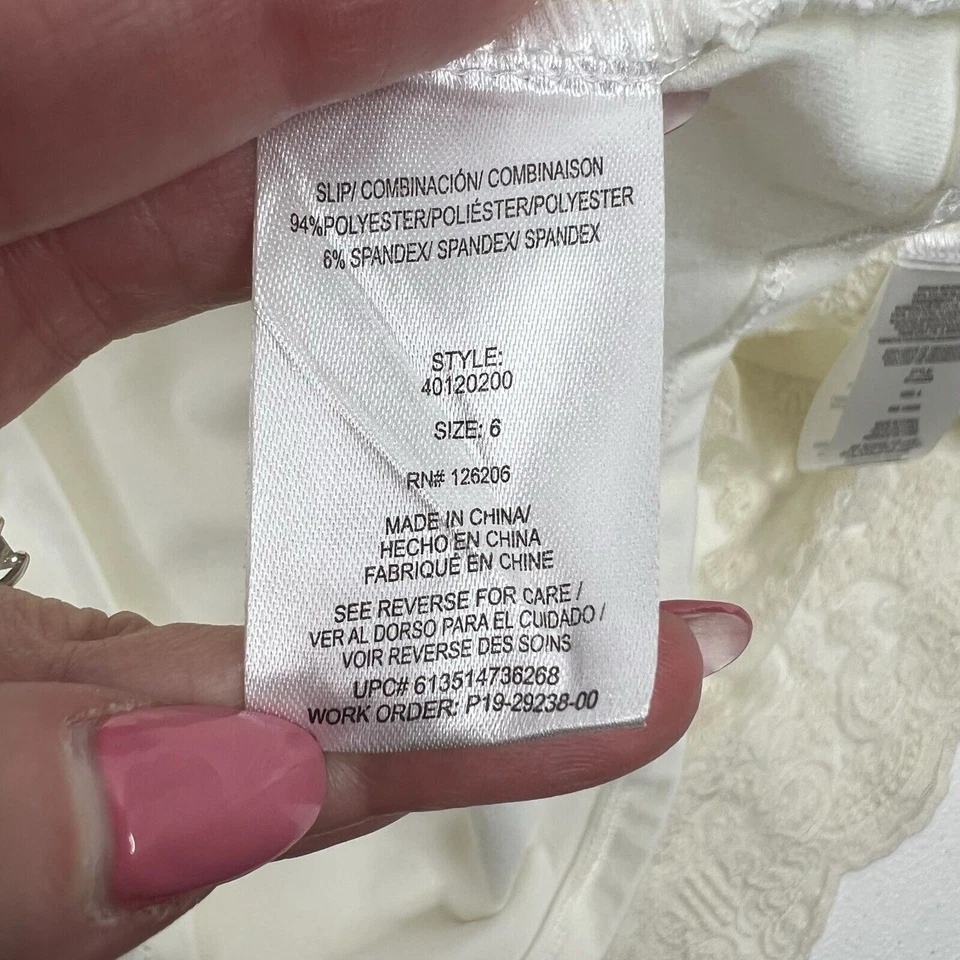 Laura Ashley Girls Size 6 Dress Ivory Embroidered Overlay Midi Short Cap Sleeve - Image 4 of 4