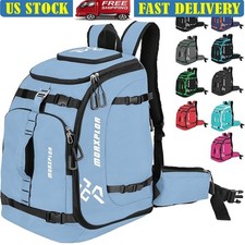 Ski Boot Backpack Waterproof Storage Ski Helmet Bag Extra Pockets Durable Nylon