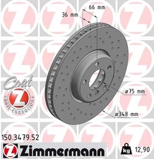 Zimmermann 150.3479.52 Brake Disc for BMW