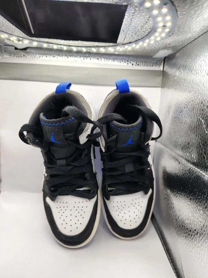 AIR JORDAN 1 AZUL MEDIO Y GRIS (Talla 11) niños Foto 4 de 4