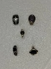 Vintage Lot Of 5 Costume Jewelry Silver Tone / Gold Tone Rings - Various Sizes