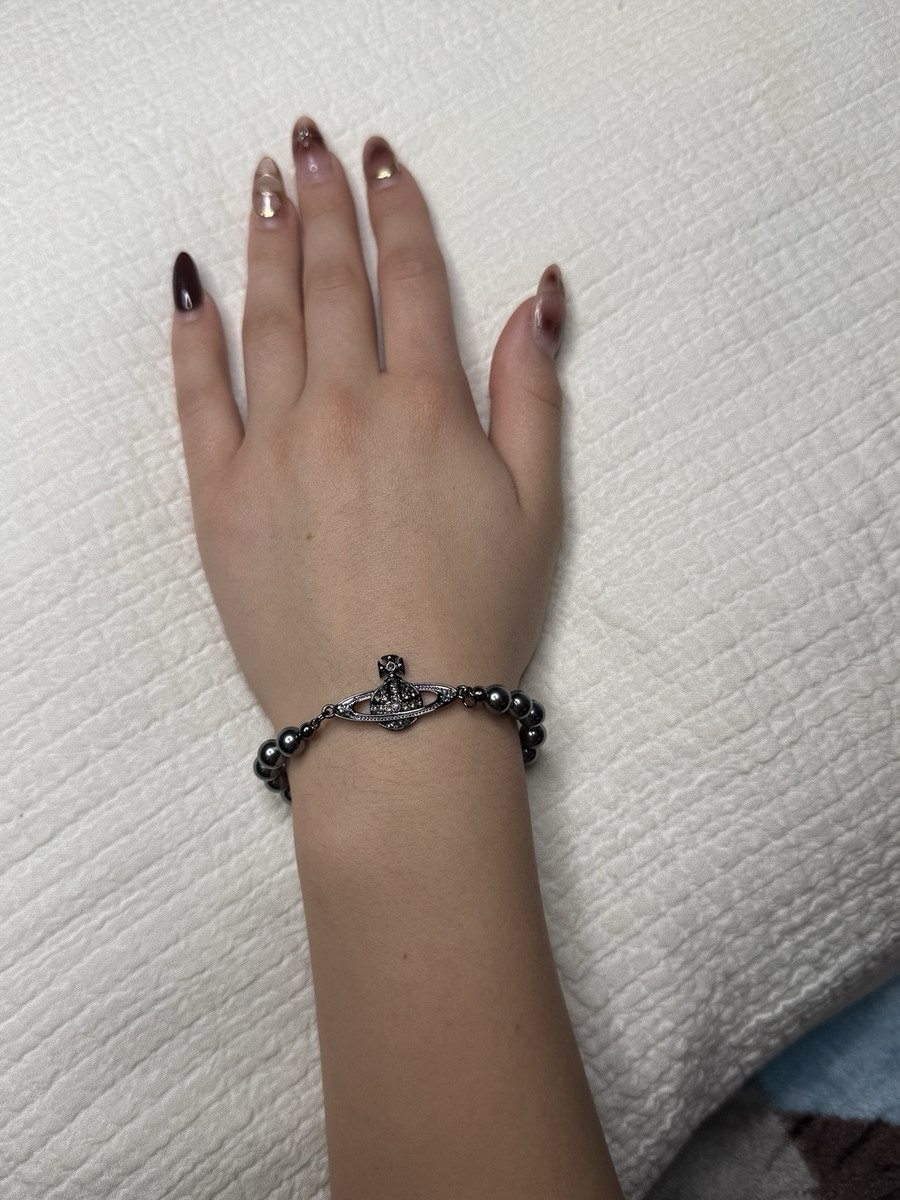 Vivienne Westwood Style Mini Bas Relief Dark Onyx Pearl Vivienne Westwood Style Mini Bas Relief Dark Onyx Pearl