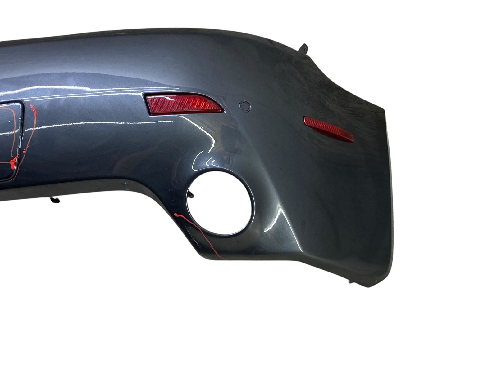 2006-2016 Aston Martin Vantage Oem REAR BUMPER COVER W/ PARK ASSIST *SCRATCHED*