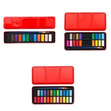 Aquarellfarbe mit Nylonpinsel, tragbare, professionell auswaschbare Wasserfarben