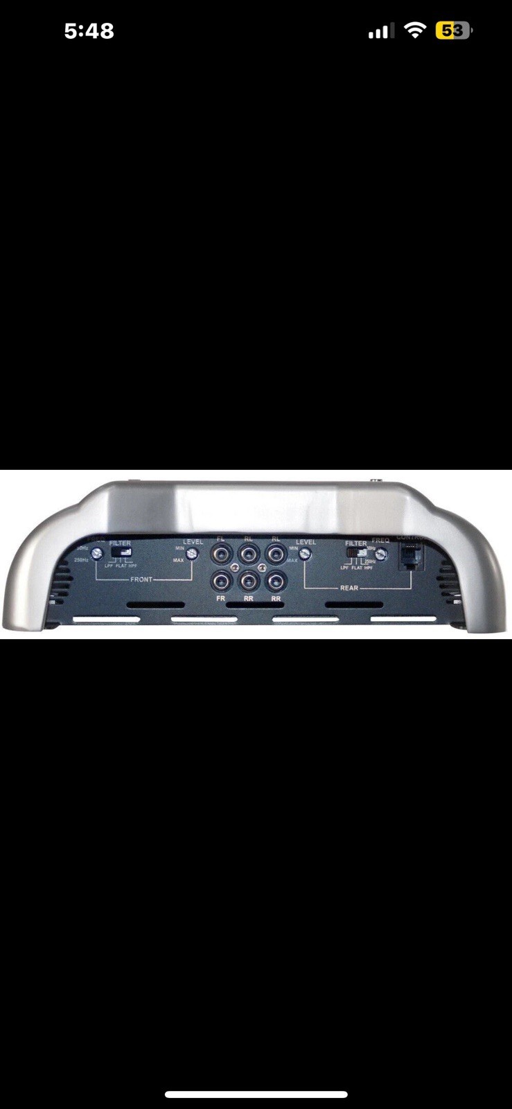 Brand X 1204W 4Ch Amplifier + Digital Voltage/Amperage Display XFLSQ182X4