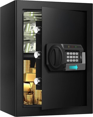 3.3 Cuft Large Home Safes Water & Fireproof Anti-theft Document Safe Home Use