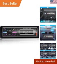 Single Din Bluetooth Car Stereo with App Control  Fast Charging Features