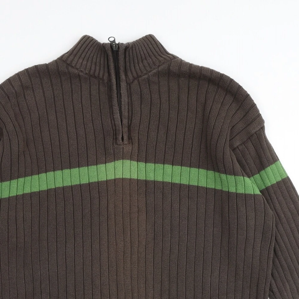 Fashion Report Mens Brown Roll Neck Cotton Blend Jumper Size XL Long Sleeve - Image 3 of 4