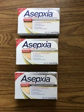 Asepxia Acne Bar Soap 3 Pack 4 Ounce Hypoallergenic Salicylic Acid Cleanser