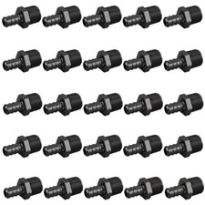 25-PK 1/2" PEX X 1/2" MALE NPT ADAPTERS POLY ALLOY LEAD FREE CRIMP FITTINGS NSF