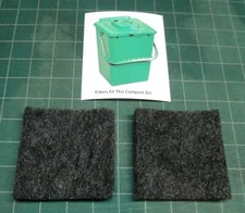 Filters for Exaco ECO 2000 compost pail - set of two filters - activated carbon