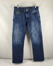 Mavi Jeans Mens 32x32 Blue Josh Bootcut Dark Wash Out Denim Mid Rise P2