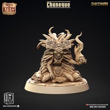 Chaneque 1  Pantheon of Aztecs  Clay Cyanide  RPG D D 3D Printed Miniature