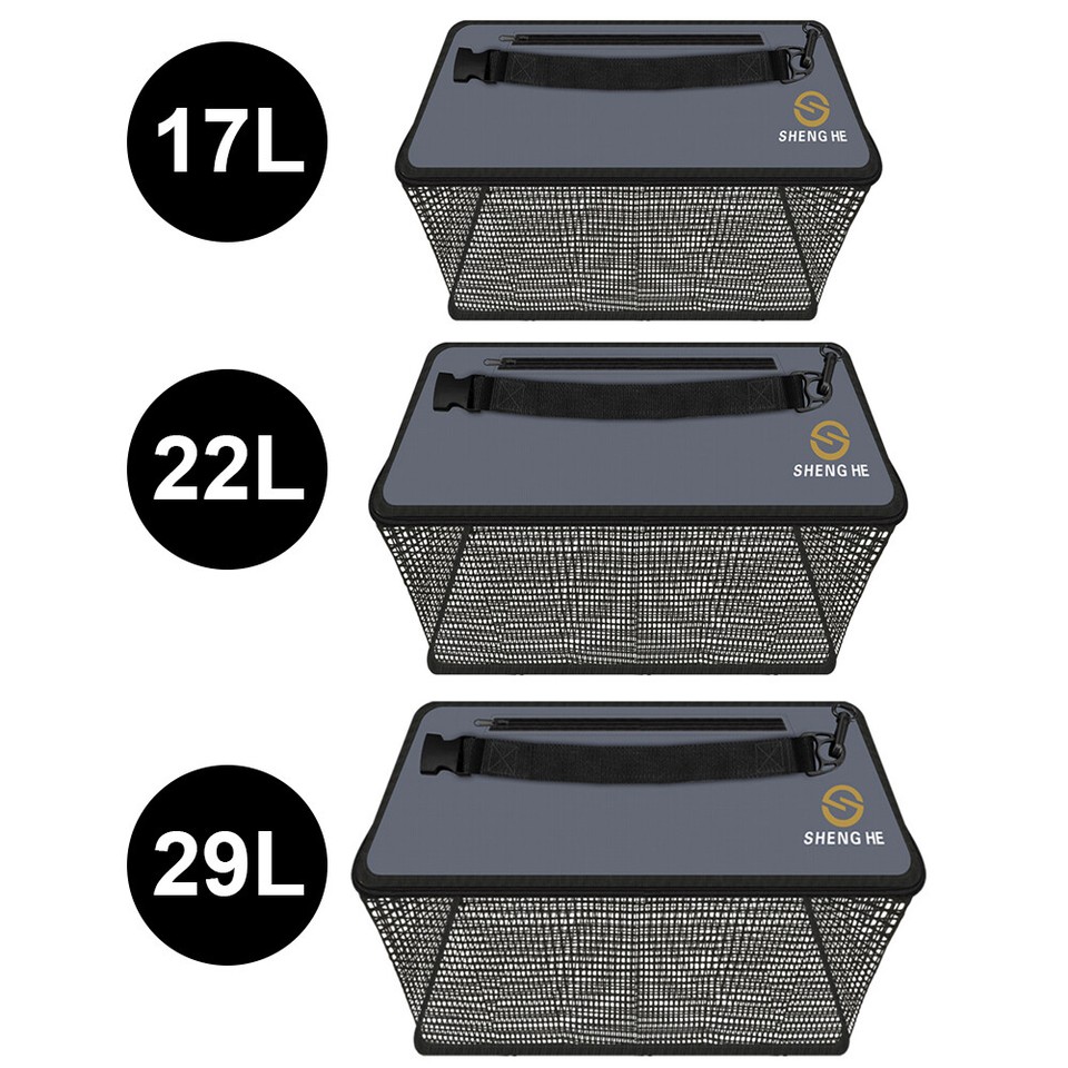 Live Fish Barreled Fishing Box 17L/22L/29L Multifunction Bucket Quick