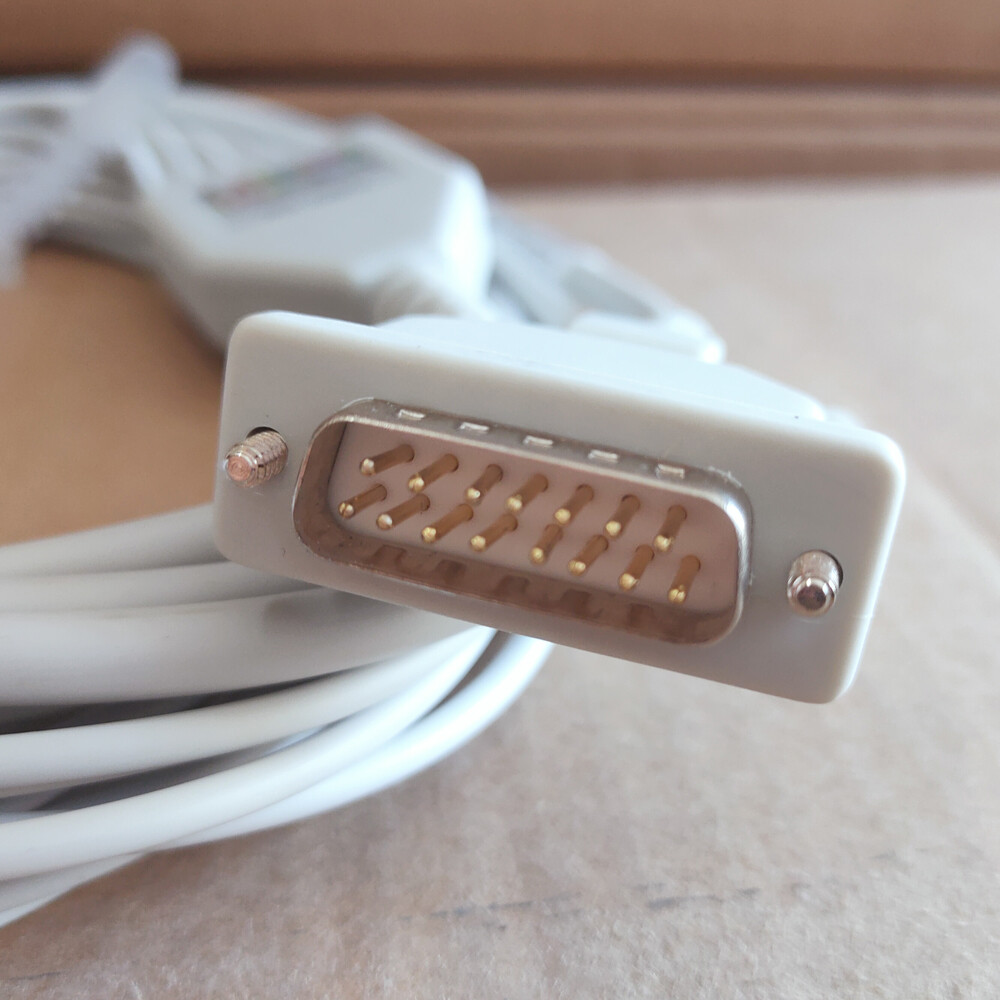 Cavo ECG Elettrocardiografo Edan SE 15-15 DX12 Con 10 Terminali A Spinotto Da 4 Mm - Foto 5