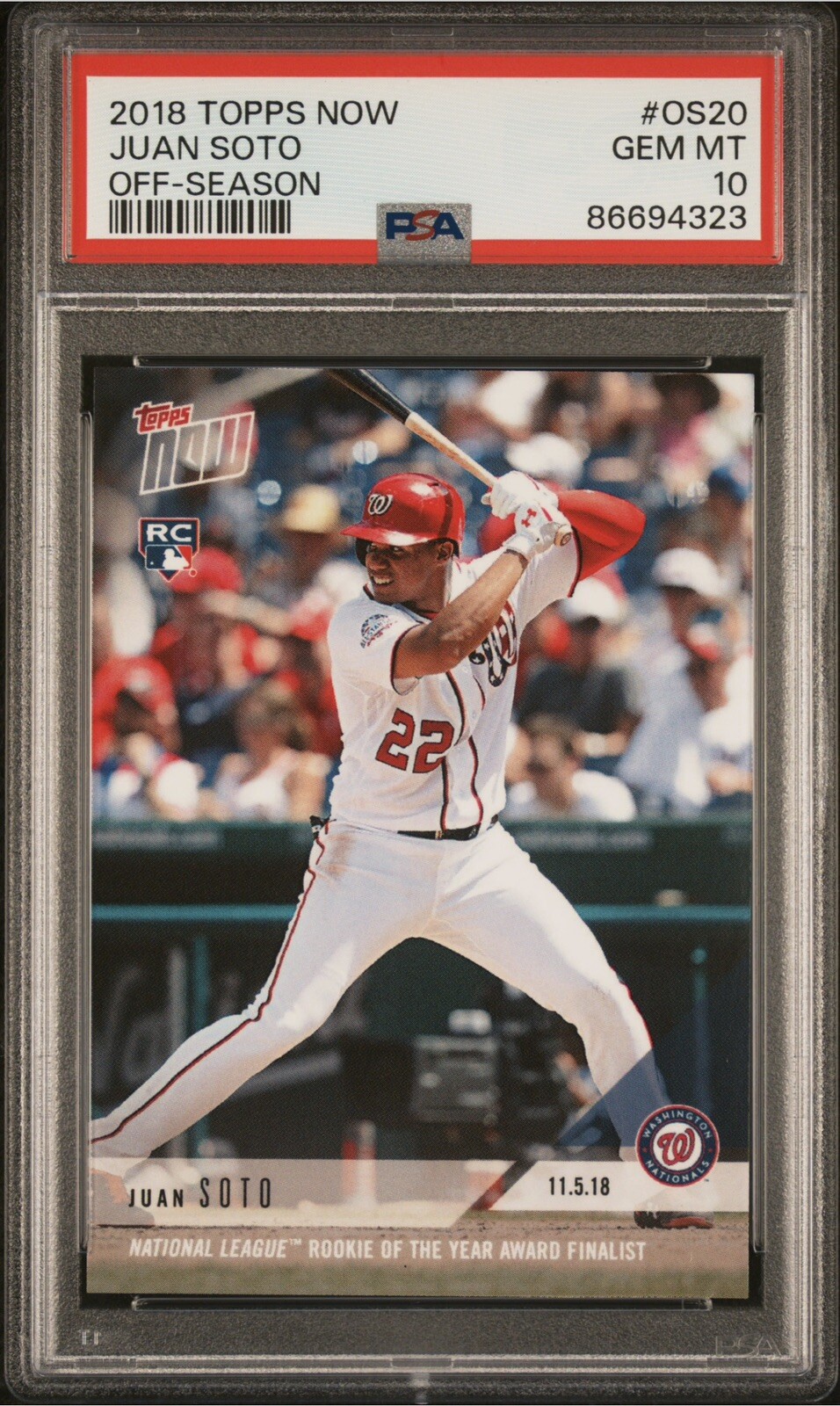 Bowman Baseball 2018 Bowman's Best Juan Soto Rookie Card - PSA 10