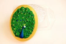 PEACOCK MOLD, Bird Cake Decoration, Fondant Mold, Chocolate Mold, Soap Mold