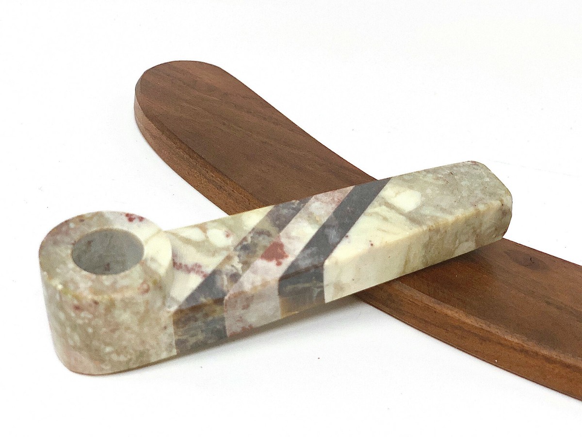 stone tobacco pipe with tamperTobacco pipes Serpentine stone tobacco pipe |