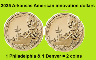 Stati Uniti American Innovazione Dollaro - Arkansas 2025 D Non - Foto 6